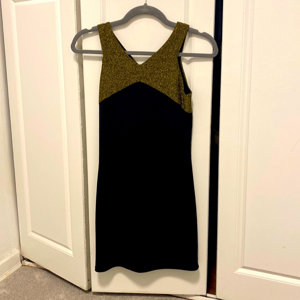 Stretch black sheath dress